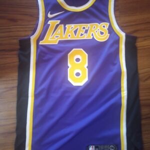 Nike Purple and Yellow Lakers Jersey